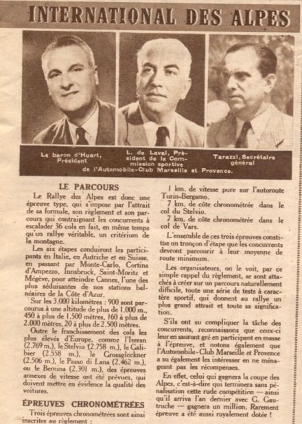 Rajd Alp 1950r